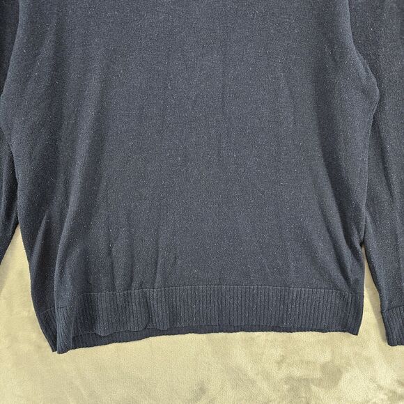 Smartwool‎ Mens Large V Neck Blue Sweatshirt Wool Blend ( Peeling) - Picture 4 of 8
